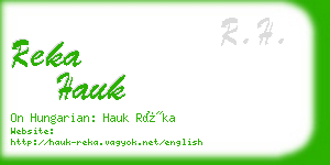 reka hauk business card